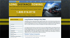 Desktop Screenshot of longdistancetowing.com